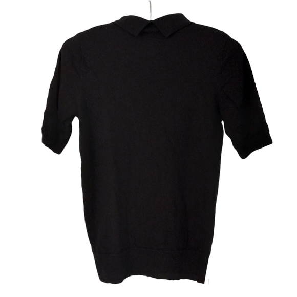 Cynthia Rowley Beaded Collar Merino Wool Sweater Top | US XS - Picture 2 of 7